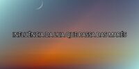 Influência da Lua Que Passa das Marés